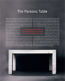The Classic Parsons Table