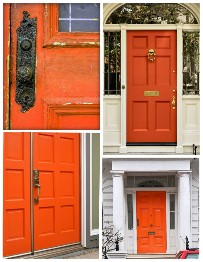 Orange Impact:  The Bold & Energetic Orange Hued Door