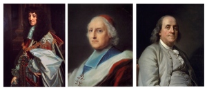 England's Prince Rupert, France's Cardinal Polignac & America's Benajamin Franklin