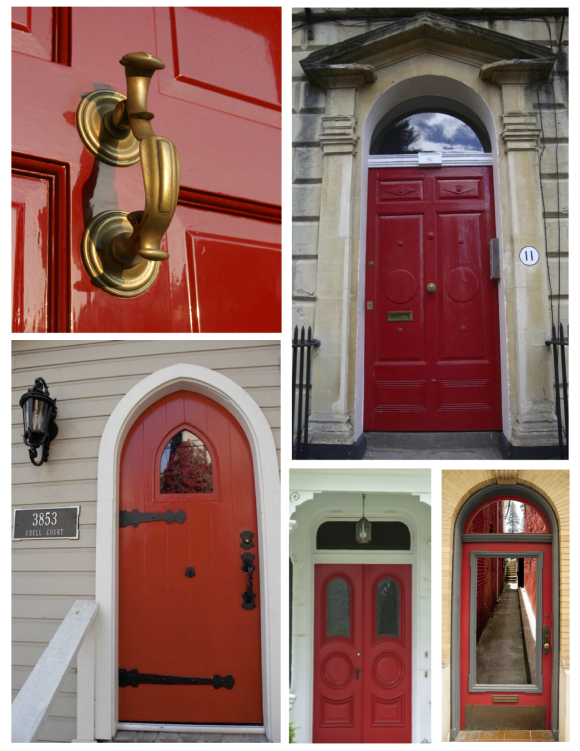 July:  The Brilliant "Red" Painted Door