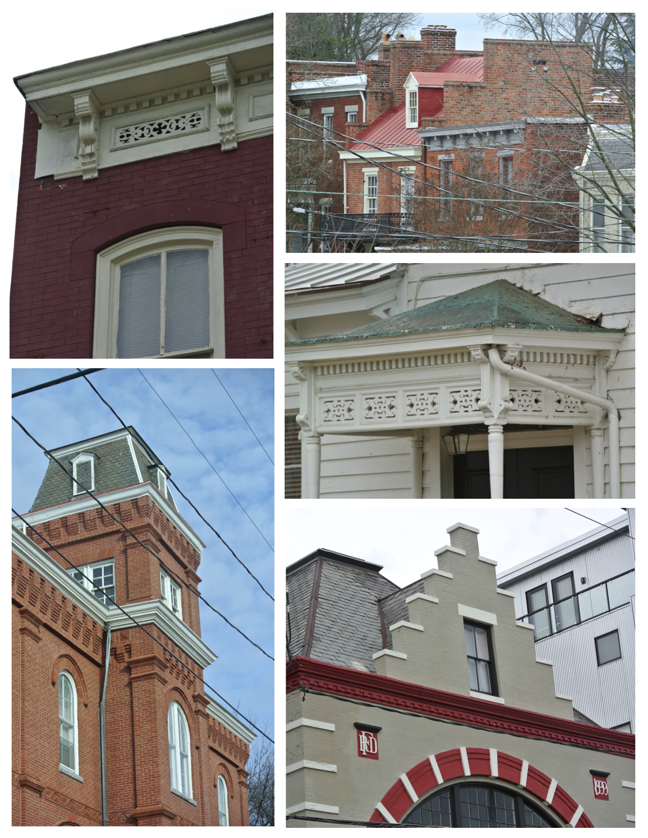Architectural Features:  Facades & Details, Richmond Virginia