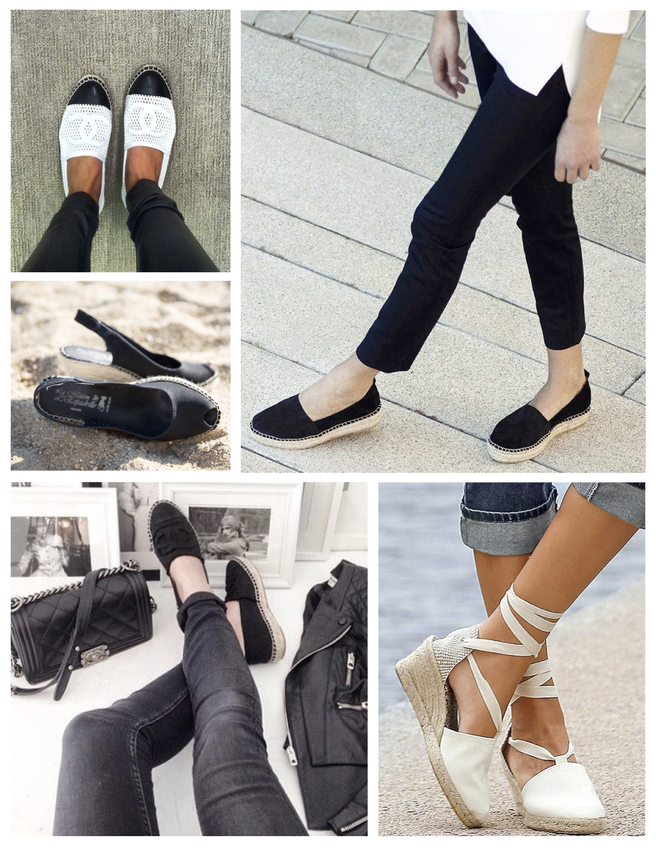 chanel espadrille outfit