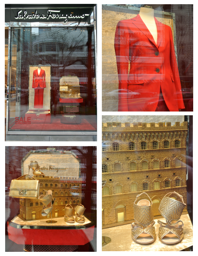Salvatore Ferragamo:  Red & Gold Delights